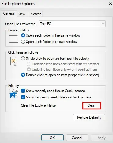 clear-explorer-history