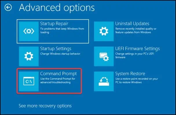 8 Ways to Fix : Default Boot Device Missing or Boot Failed 12 command-uefi