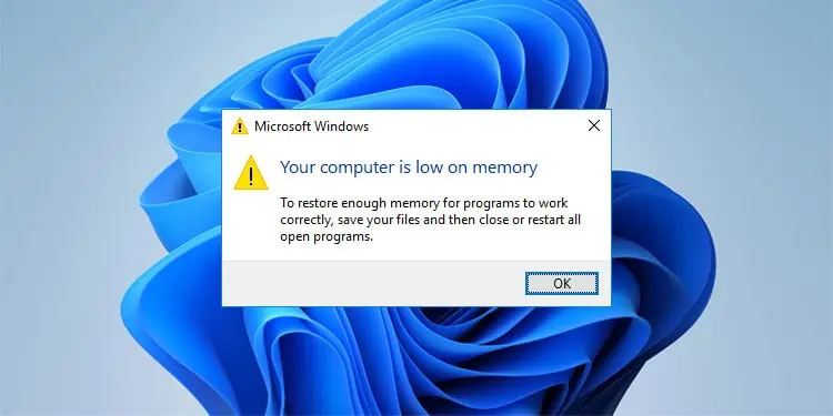 computer-low-memory-error