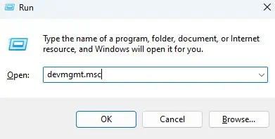 How to Turn Bluetooth on Dell Laptop? 3 devmgmt-in-run-1