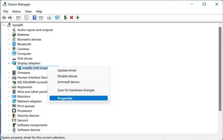 8 Possible Ways to Fix “No Internet, Secured” Error 34 display-adapters-properties