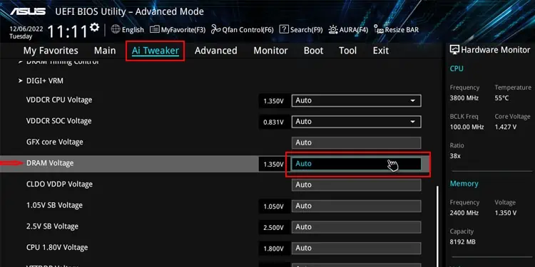 RAM Slot Not Working on My Motherboard - How to Fix it? 5 dram-voltage