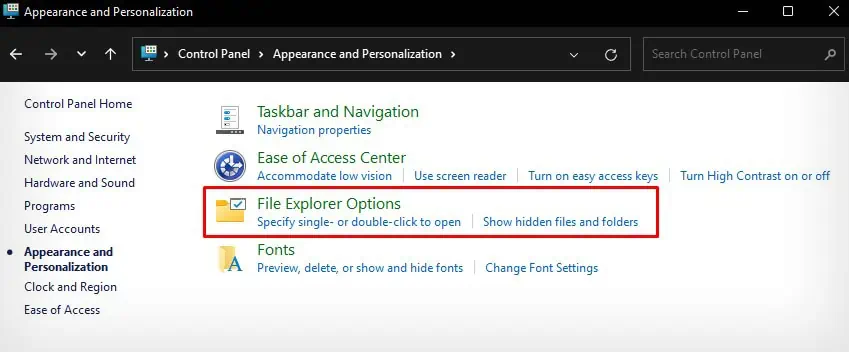 file-explorer-options