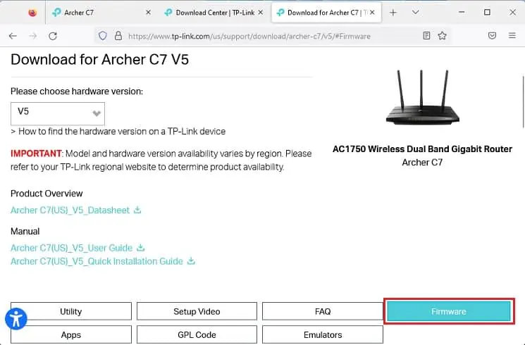 How to Update Router Firmware on TP-Link (2 Possible Ways) 12 firmware-button-in-download-page