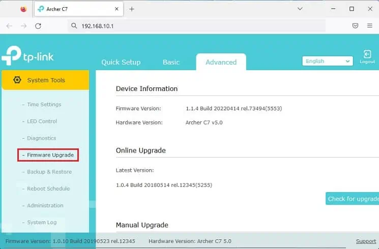 How to Update Router Firmware on TP-Link (2 Possible Ways) 4 firmware-upgrade