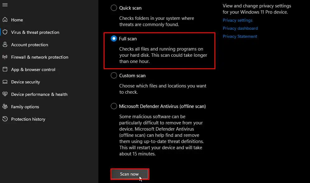 Solved: This App is Preventing Shutdown in Windows 16 full-scan-scan-now