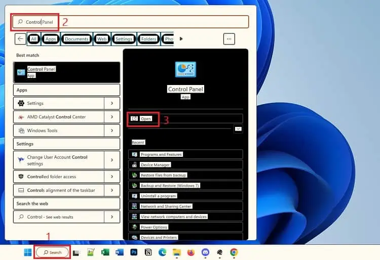 instant-search-control-panel