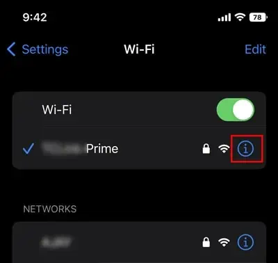 How Do I Fix Weak Security On My Wi-Fi 1 ios-wifi-settings-info-button