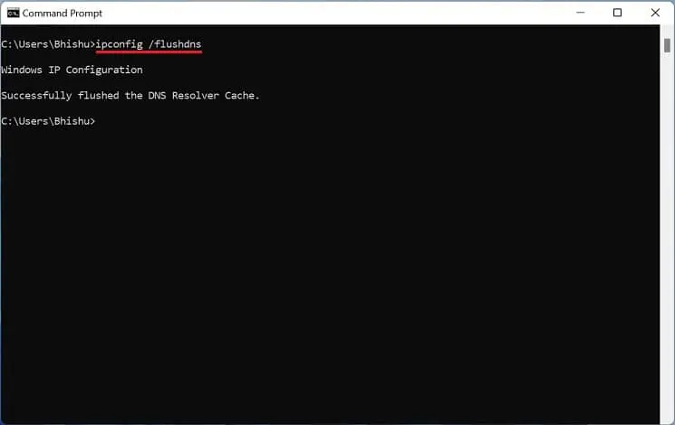 8 Possible Ways to Fix “No Internet, Secured” Error 8 ipconfig-flushdns
