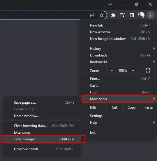 12 Ways to Make Your Google Chrome Faster 6 more-tools-task-manager