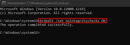 Fix: Windows Cannot Verify the Digital Signature for This File 5 no-integrity-check-on