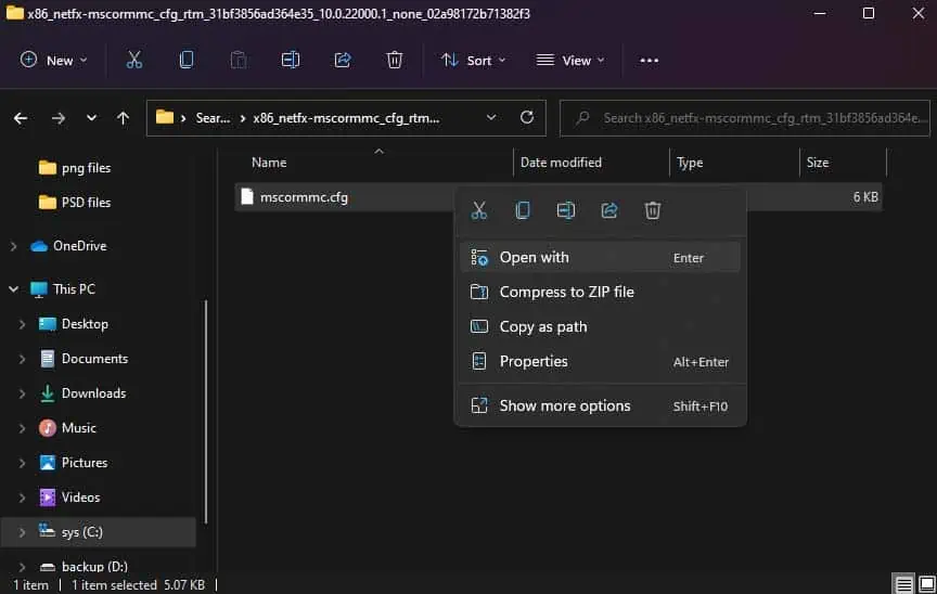 open-with-cfg-file