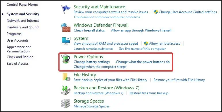 How to Fix: No VGA Signal on Monitor? 6 power-options-3