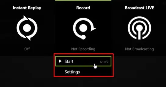 How to Use ShadowPlay to Record Your Games 4 recording-start-or-select-settings