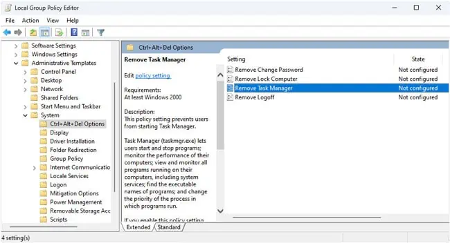 Task Manager Not Working? Here’s How to Fix It 2 remove-task-manager-policy