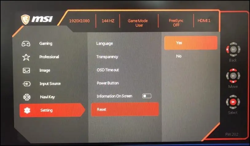 reset-the-monitors-settings