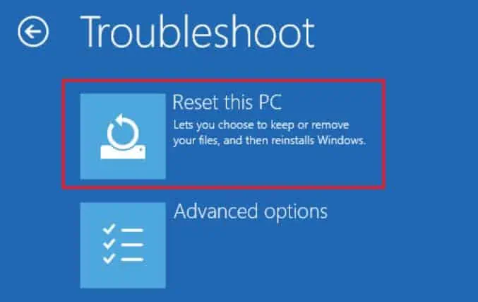 Windows Black Screen After Login? Here’s How to Fix it 15 reset-this-pcc