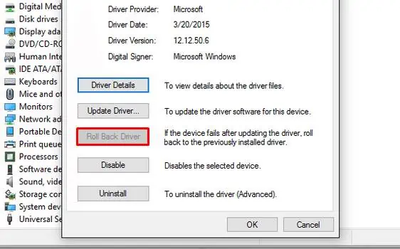 Windows Black Screen After Login? Here’s How to Fix it 8 roll-back-driver-1