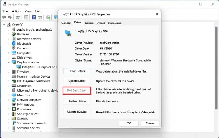 8 Possible Ways to Fix “No Internet, Secured” Error 35 roll-back-driver-4