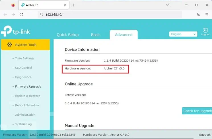 How to Update Router Firmware on TP-Link (2 Possible Ways) 7 router-hardware-version