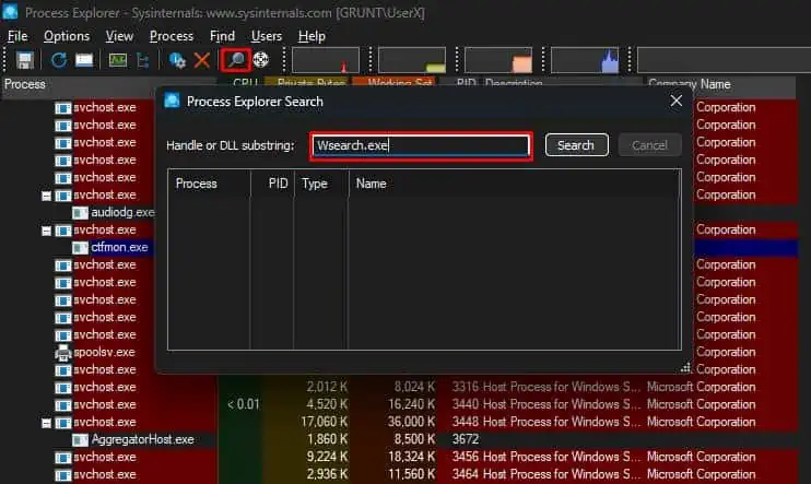 Solved: This App is Preventing Shutdown in Windows 11 search-for-process