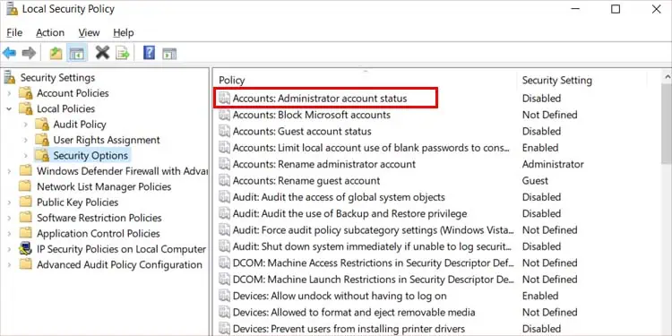 security-options