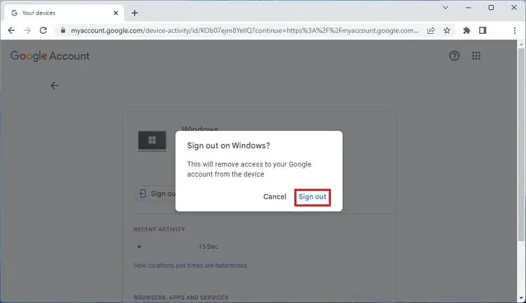 7 Ways to Know if Your Email Has Been Hacked 5 sign-out-button-google