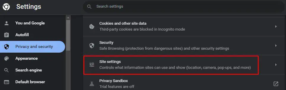 12 Ways to Make Your Google Chrome Faster 12 site-settings