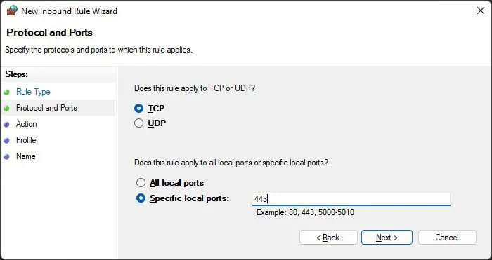 specific-local-ports