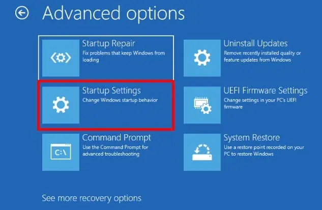 Fix: Windows Cannot Verify the Digital Signature for This File 3 startup-settings-1