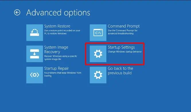Windows Black Screen After Login? Here’s How to Fix it 5 startup-settings