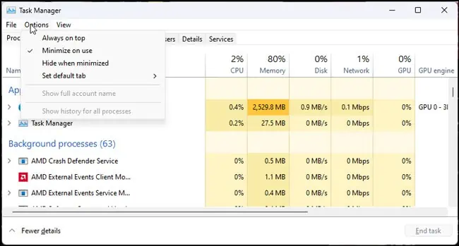 Task Manager Not Working? Here’s How to Fix It 9 task-manager-always-on-top