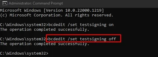 Fix: Windows Cannot Verify the Digital Signature for This File 8 test-signing-off
