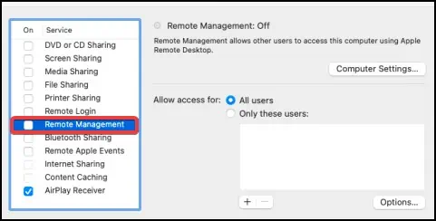 How to Fix “Your screen is being observed”? 7 uncheck-rempote-management