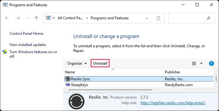 Computer Keeps Going to Sleep? Try These Fixes 6 uninstall-app-programs-and-features