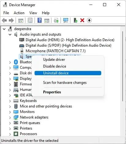 Lenovo Laptop Audio Not Working? Try These 8 Fixes 2 uninstall-device-1