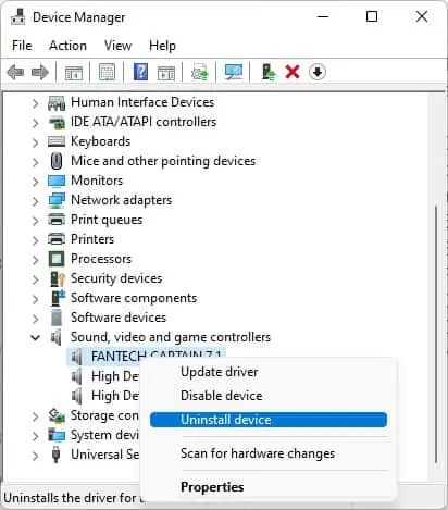 Lenovo Laptop Audio Not Working? Try These 8 Fixes 3 uninstall-sound-controllers