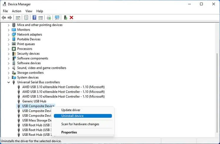 usb-composite-device-uninstall-device
