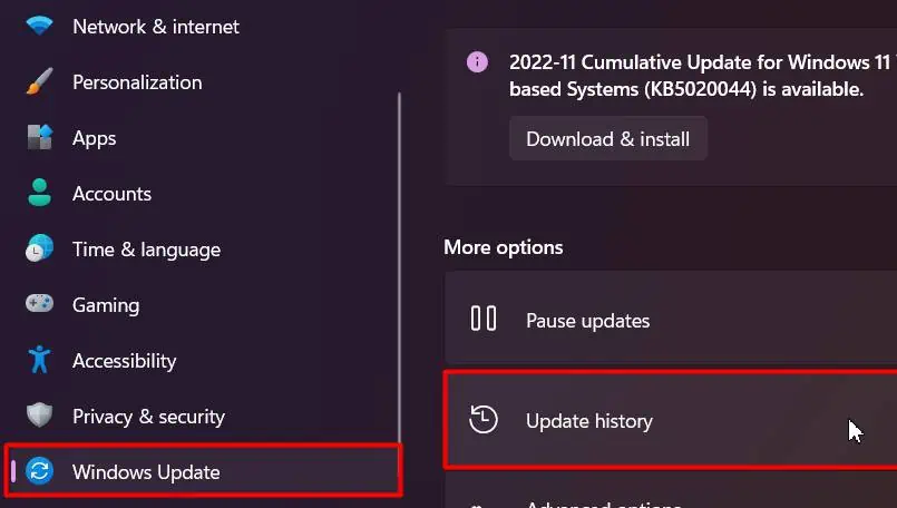 Windows Black Screen After Login? Here’s How to Fix it 10 windows-update-history-1