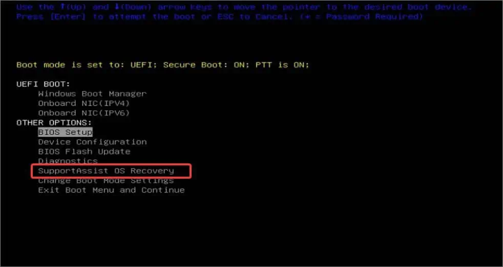 Alienware Power Button Keeps Flashing? Here’s How to Fix it 11 BIOS-setup-menu