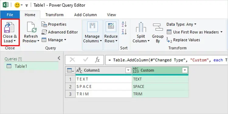 Close-Load-Excel
