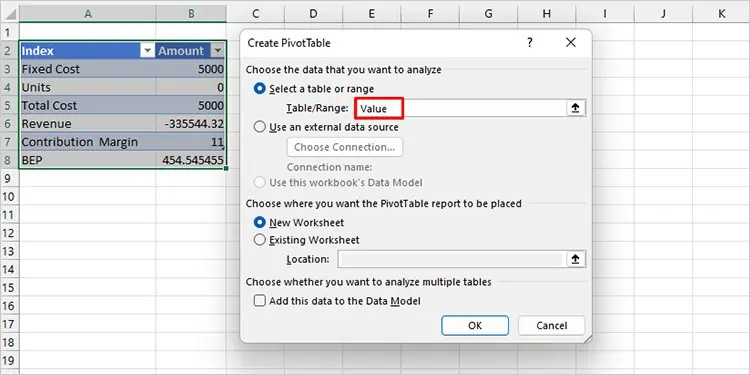 Reference Isn't Valid Excel Error - 6 Ways to Fix it 7 Create-Pivot-Table-Excel