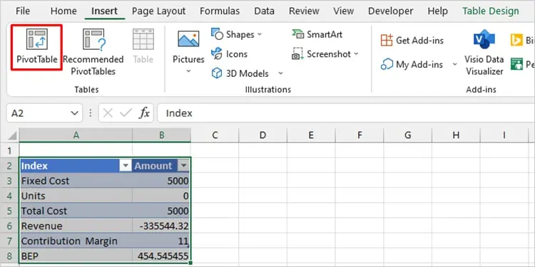 Reference Isn't Valid Excel Error - 6 Ways to Fix it 6 Insert-Pivot-Table-Excel