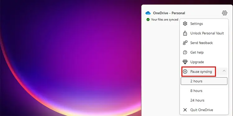 Pause-Syncing-Outlook