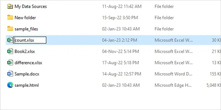 Reference Isn't Valid Excel Error - 6 Ways to Fix it 9 Renamed-Excel-File