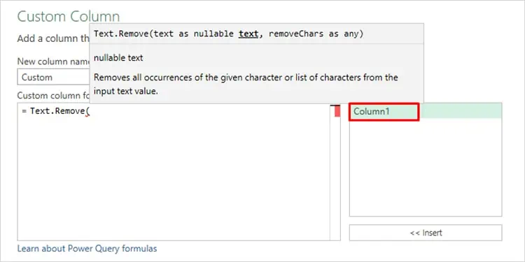 Select-Column-Custom-Column-Excel