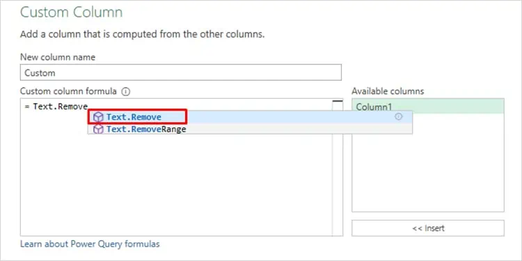 Text-Remove-Custom-Column