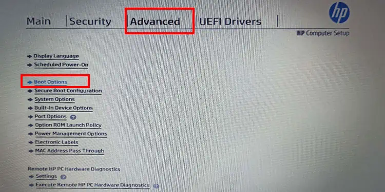 What Is the Boot Menu Key for HP Laptop? 6 advanced-boot-options-hp-laptop