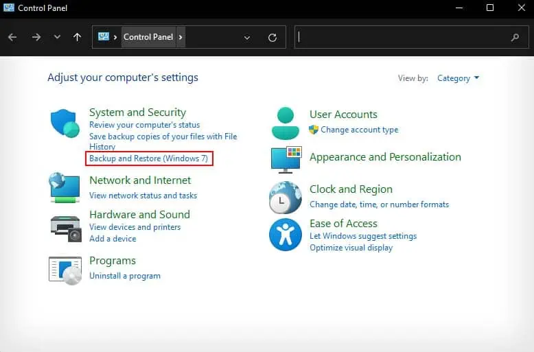 backup-and-restore-control-panel