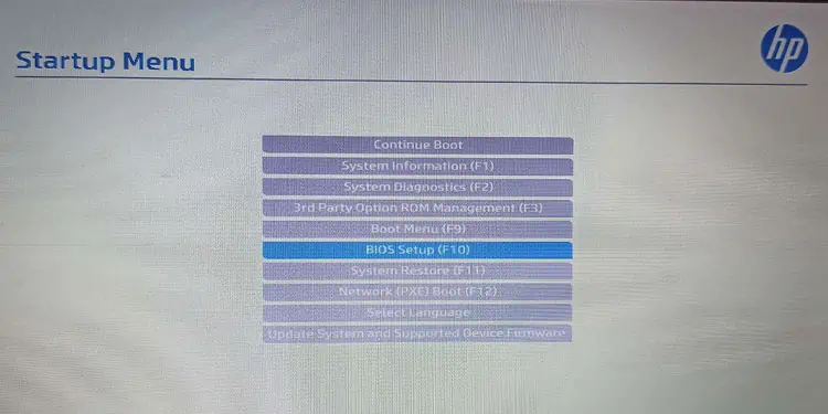 What Is the Boot Menu Key for HP Laptop? 5 biso-setup-hp-laptop